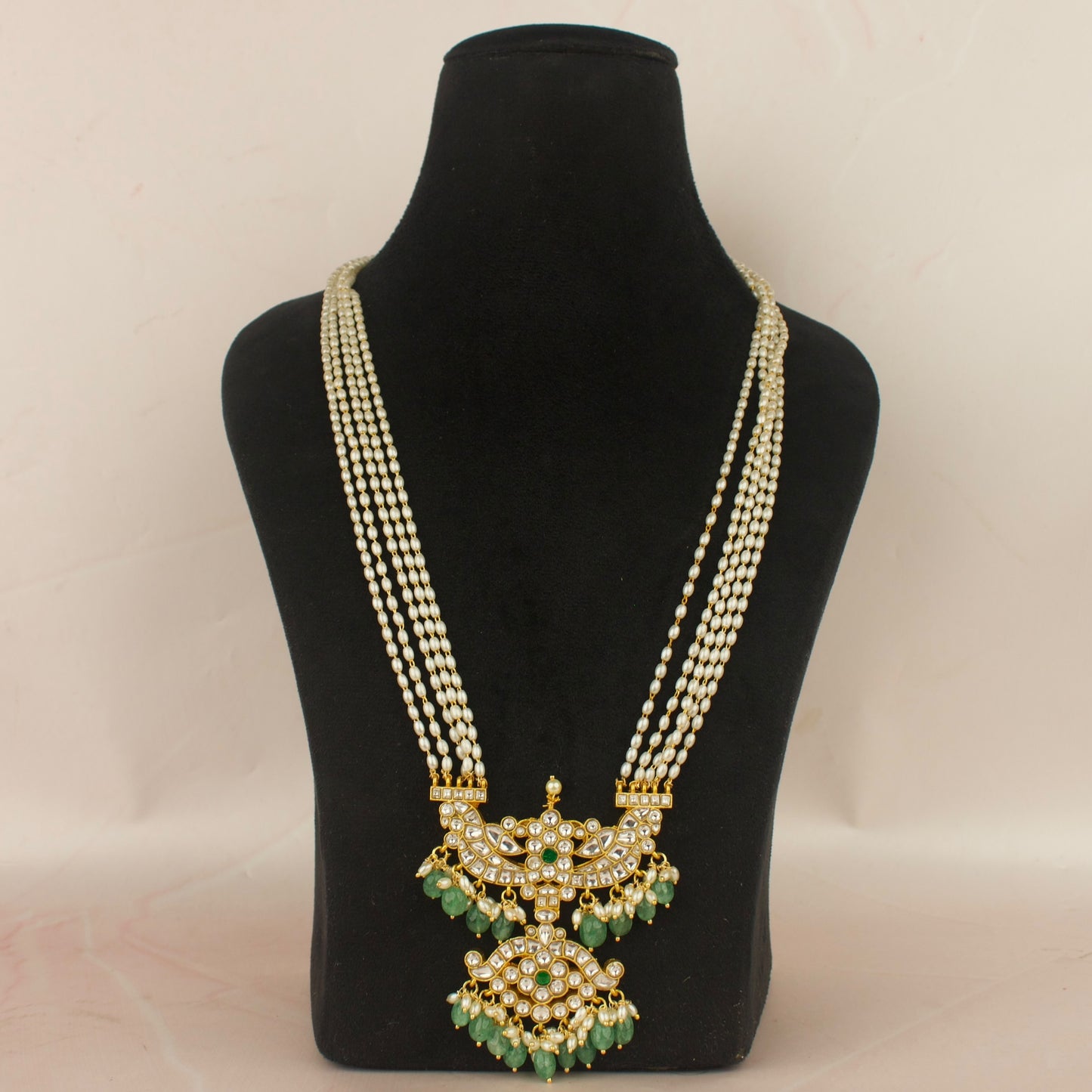 Gold Style Jadau Kundan Rani Haram