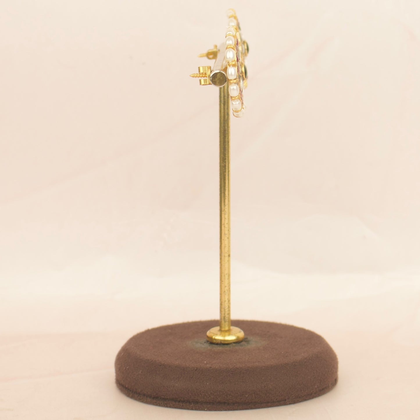 Grand Jadau Kundan Tops With Ricepearl Bordering