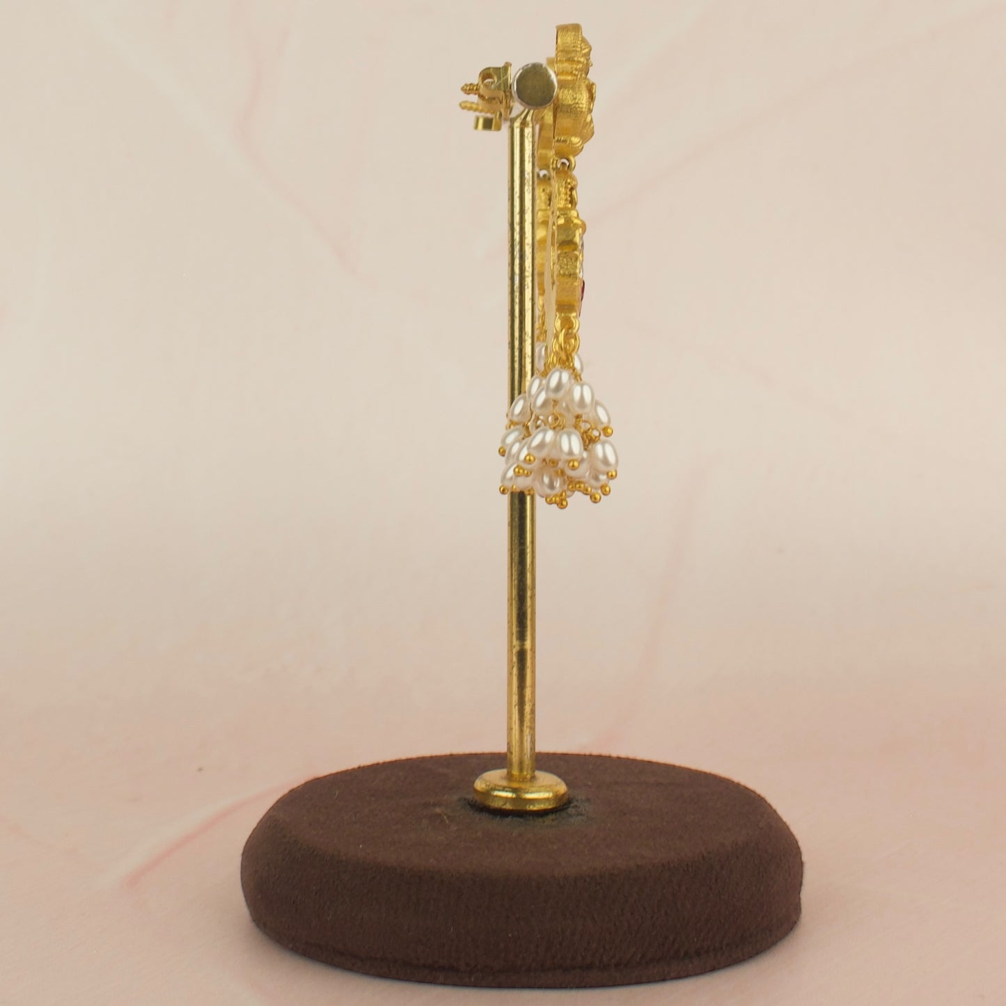 Divine laxmi Devi Studded Jadau Kundan Guttapusalu Hanging Earring