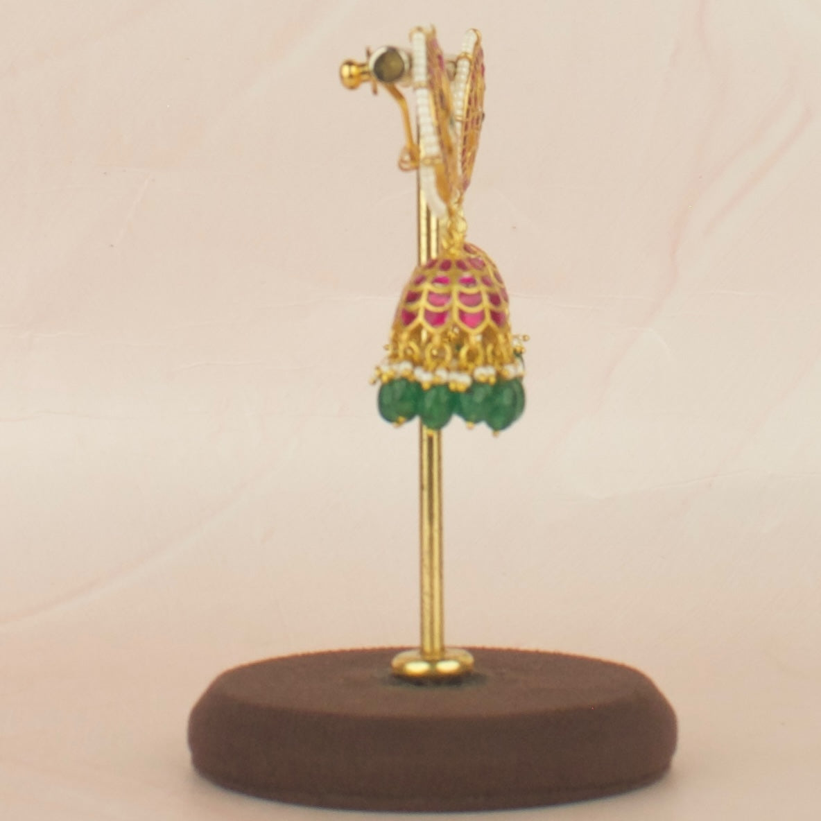 Dazzling Design Studded Jadau Kundan Jhumki