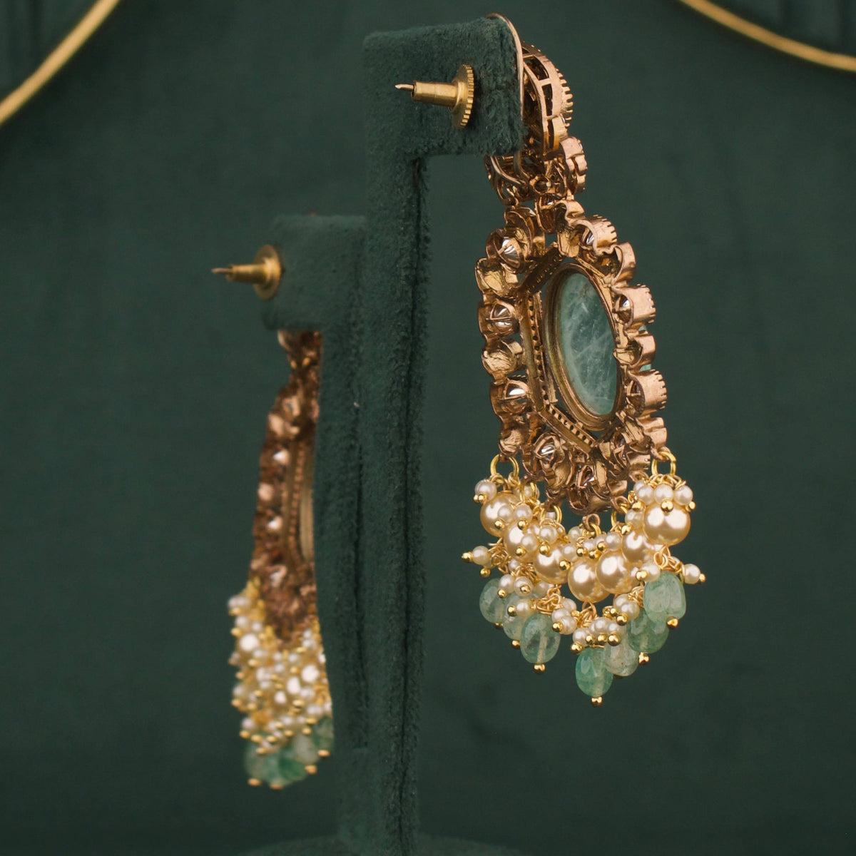 Captivating Fusion Kundan & Polki Victorian Necklace Set