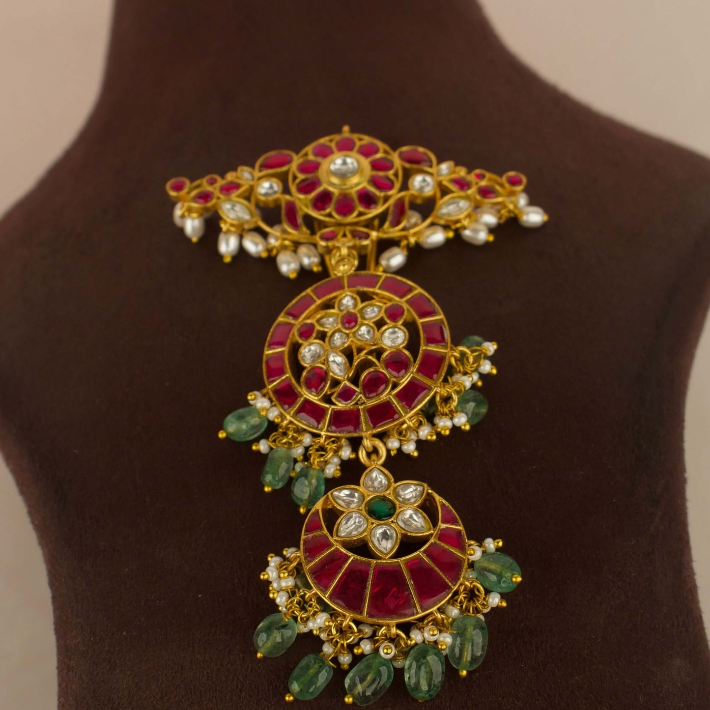 Most - Demanded Jadau Kundan Mini Jada by DULHAN JEWELS