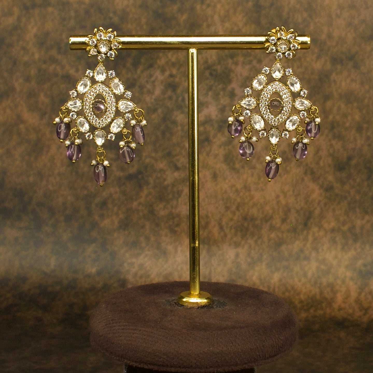 Victorian AD Necklace with push back earrings