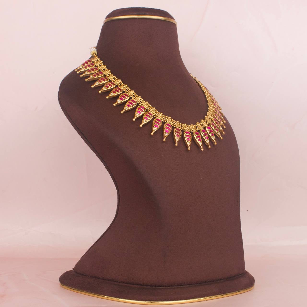 Reversible Jadau Kundan Sleek Necklace
