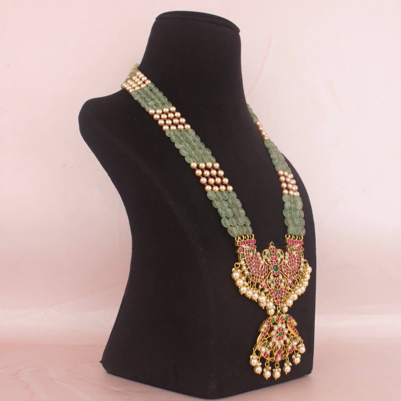 Bridal Jadau Kundan Beads Rani Haram