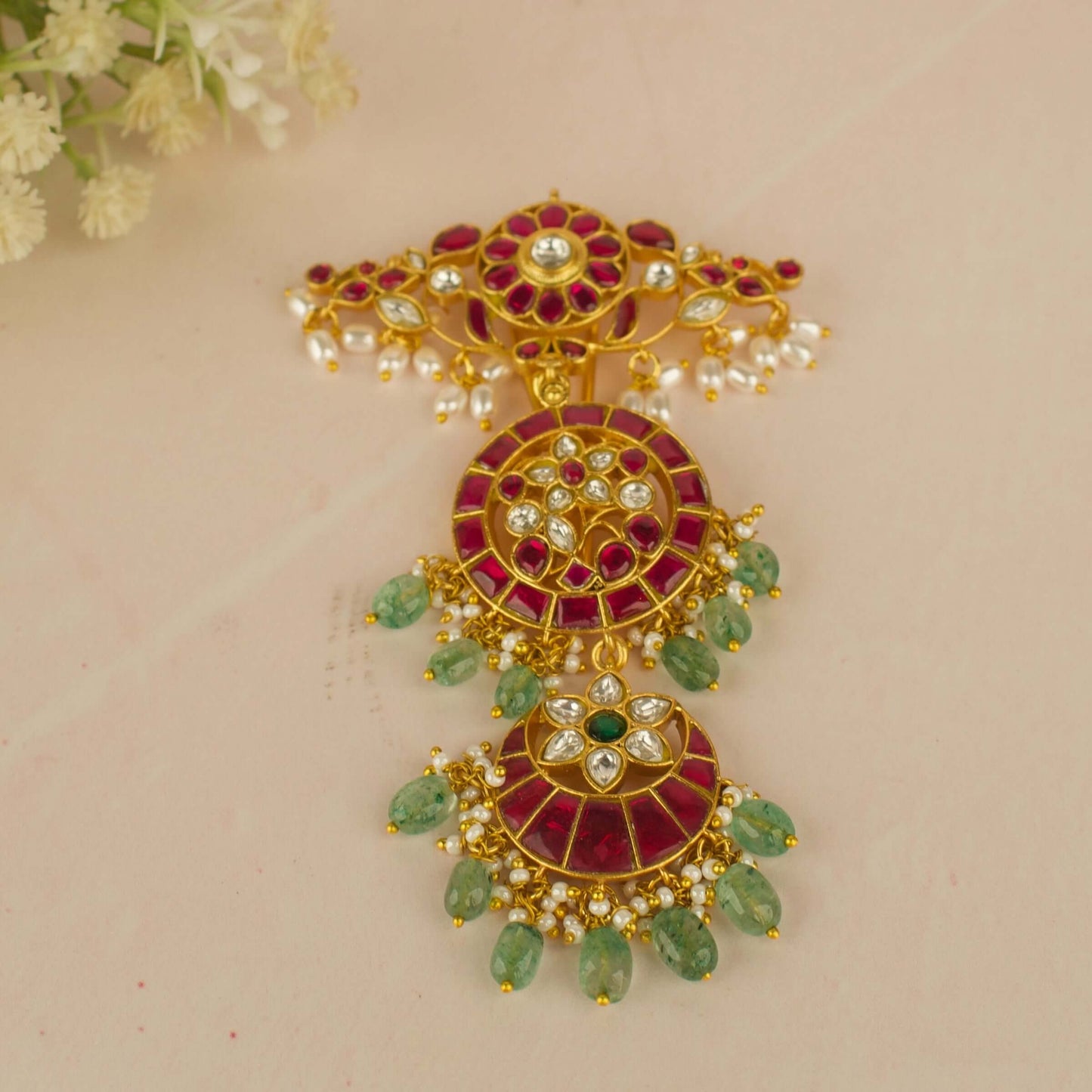Most - Demanded Jadau Kundan Mini Jada by DULHAN JEWELS