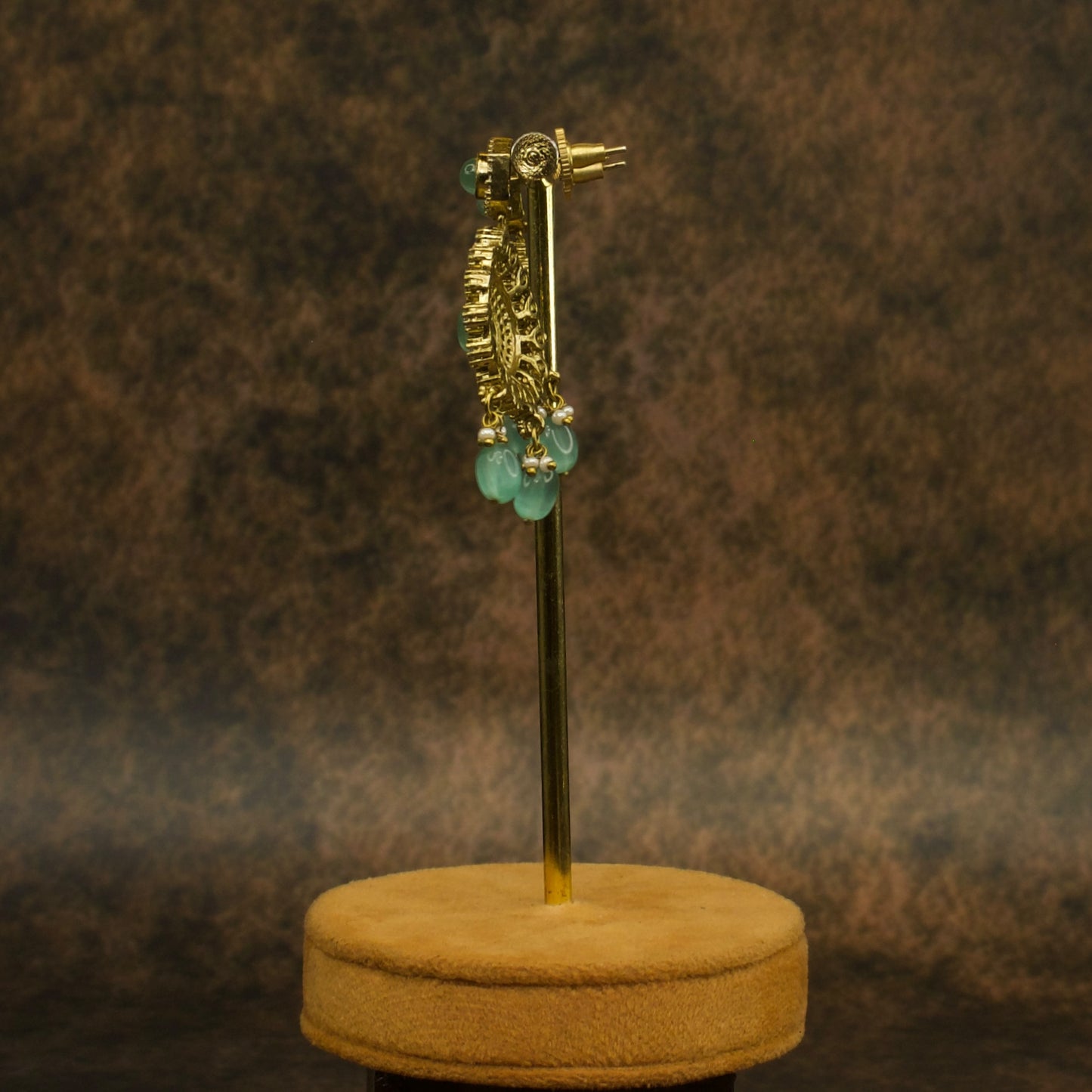 Victorian Polki Elegance Short Necklace Set