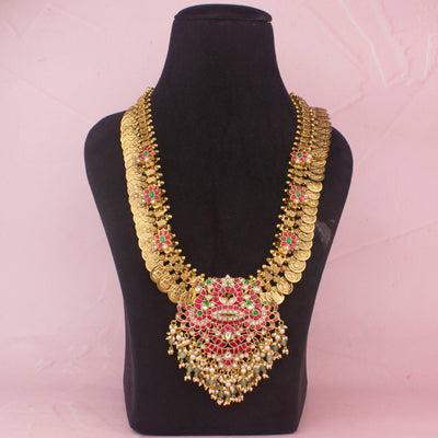 Elegant Gold Style Jadau Kundan Kasulu Haram