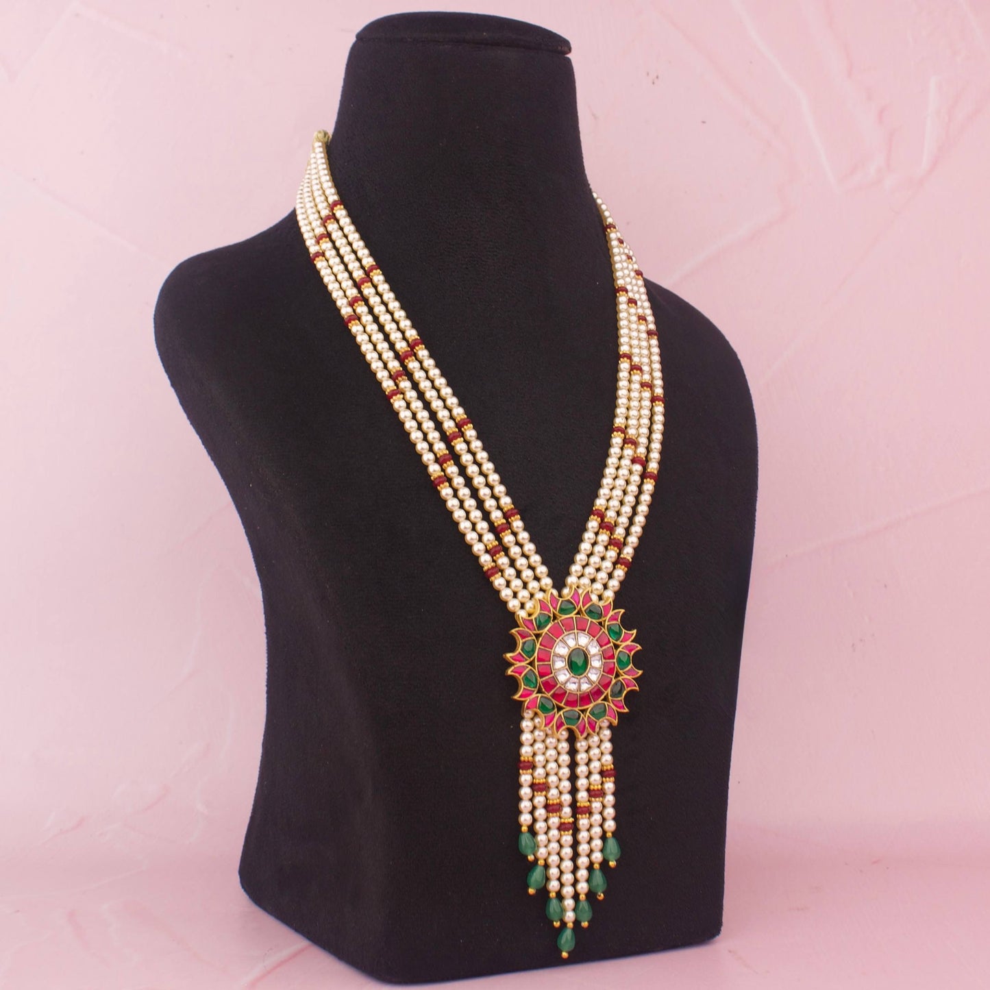 Designer Jadau Kundan Pearl Mala