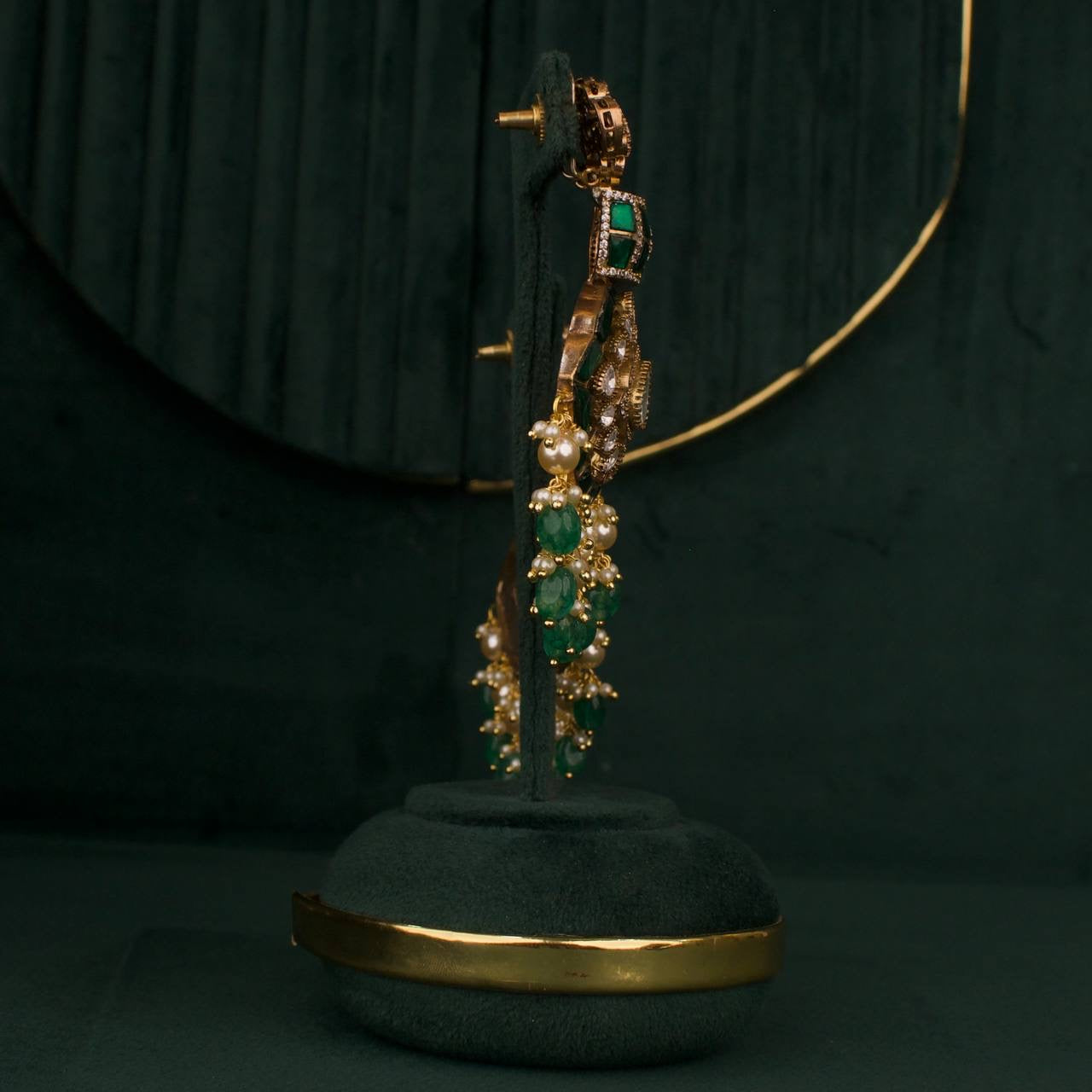 Traditional Fusion Kundan x Polki Necklace Set With Earrings