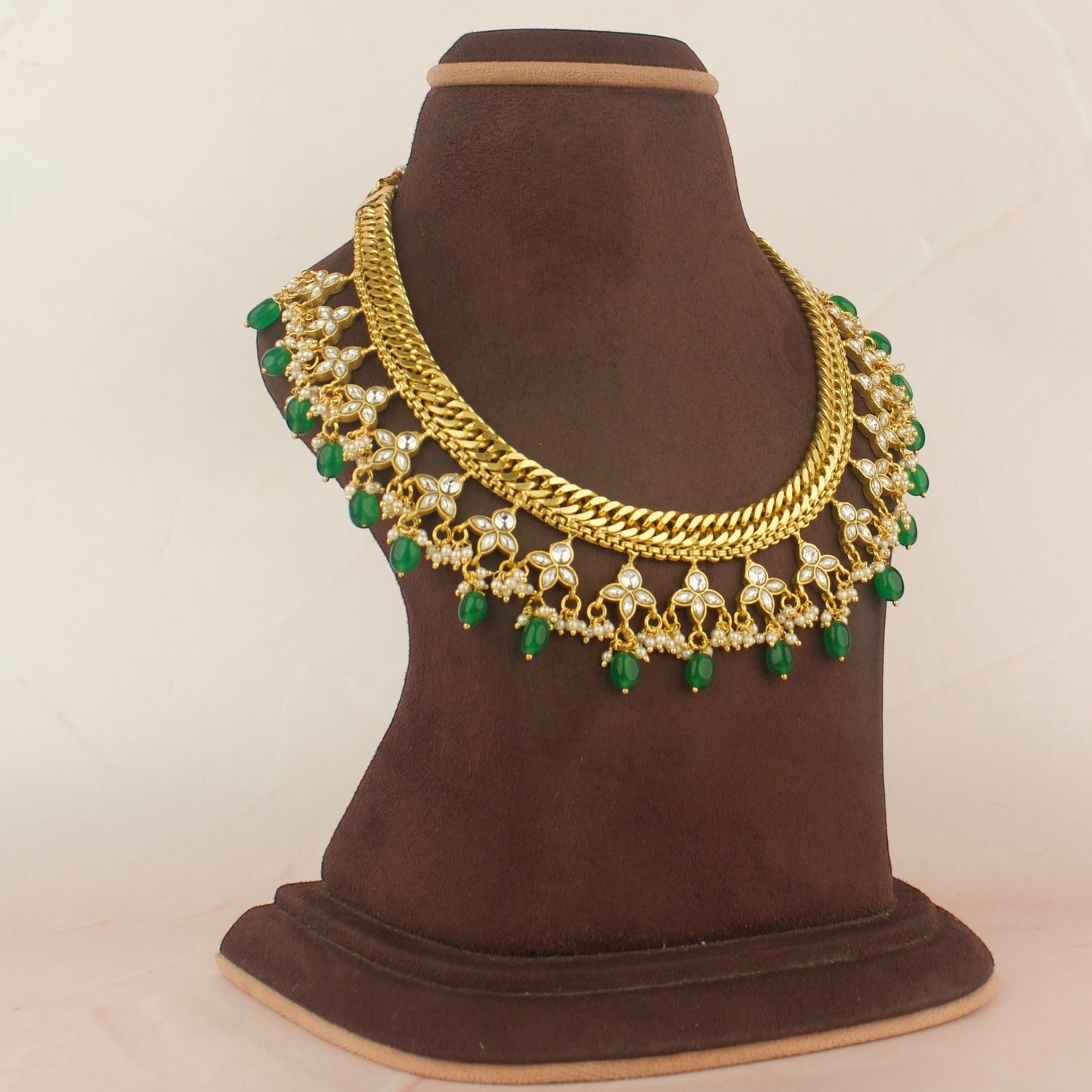 Jadau Kundan Jalebi Necklace