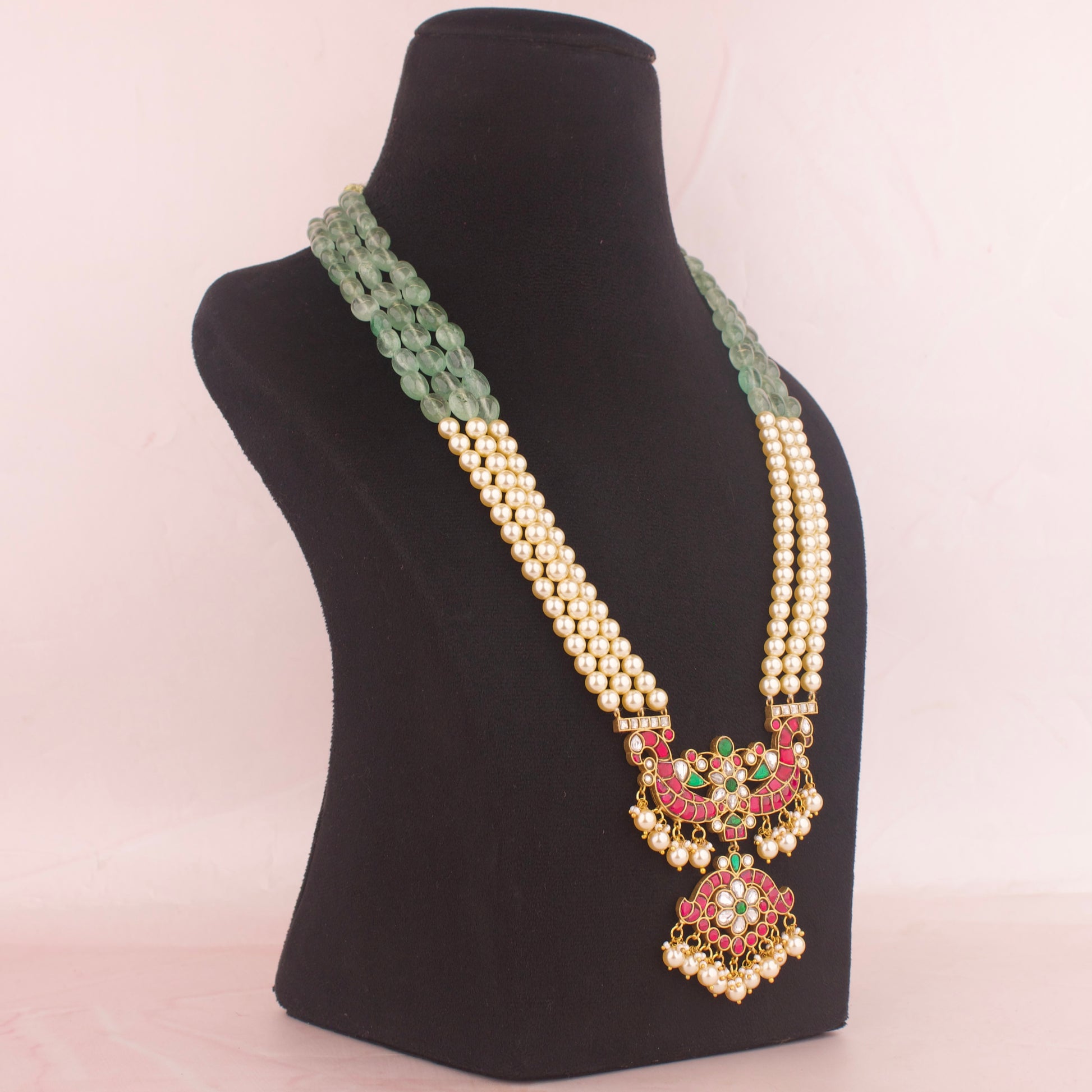 Trending Jadau Kundan Pearl Mala - DULHAN JEWELS