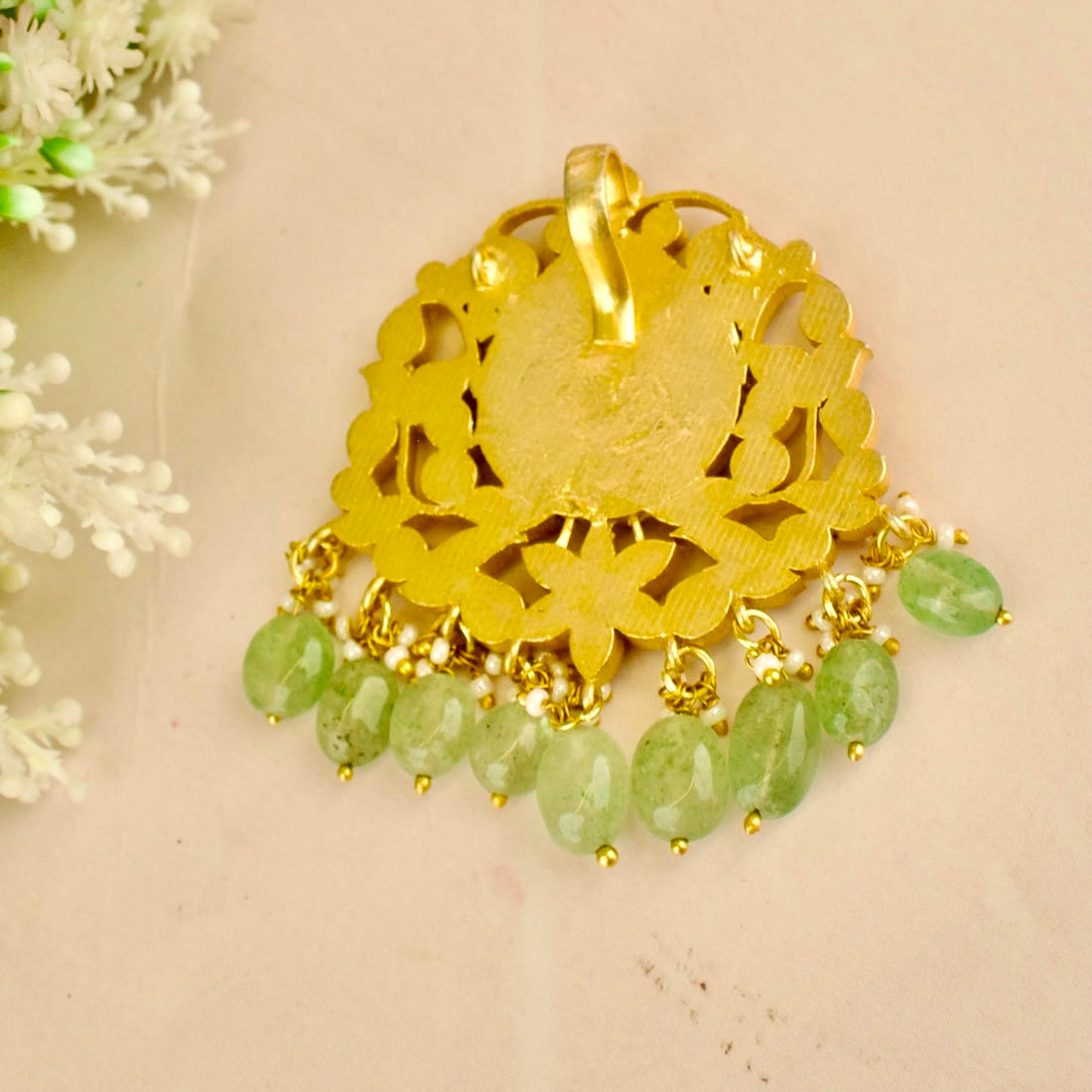 Grand intricate Design Jadau Kundan Locket