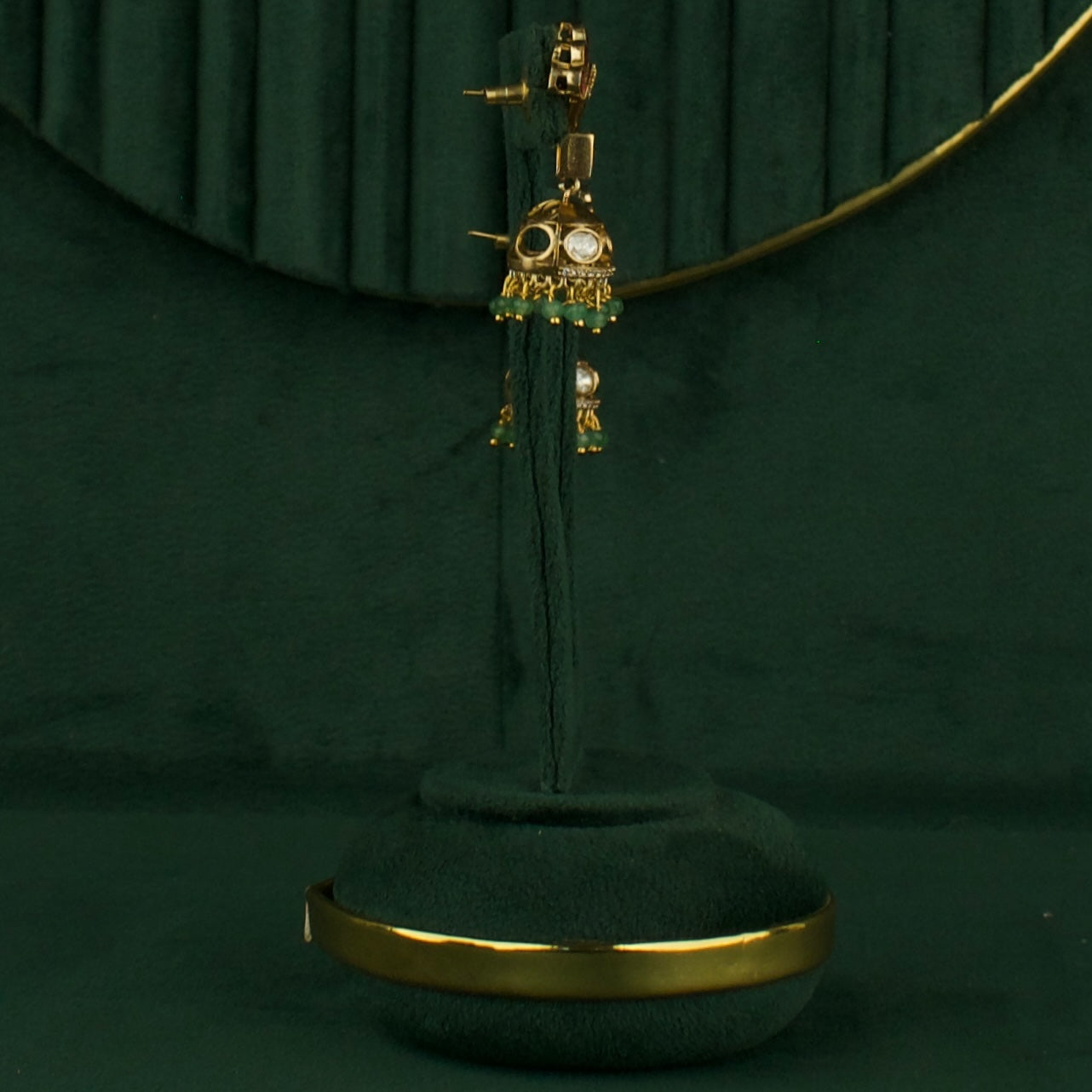 Graceful Sleek Butta ChandBali Design Polki Victorian Necklace Seth