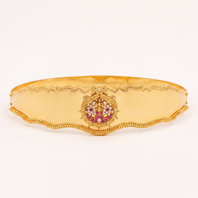 Elegant Jadau Kundan Gold Design HipBelt