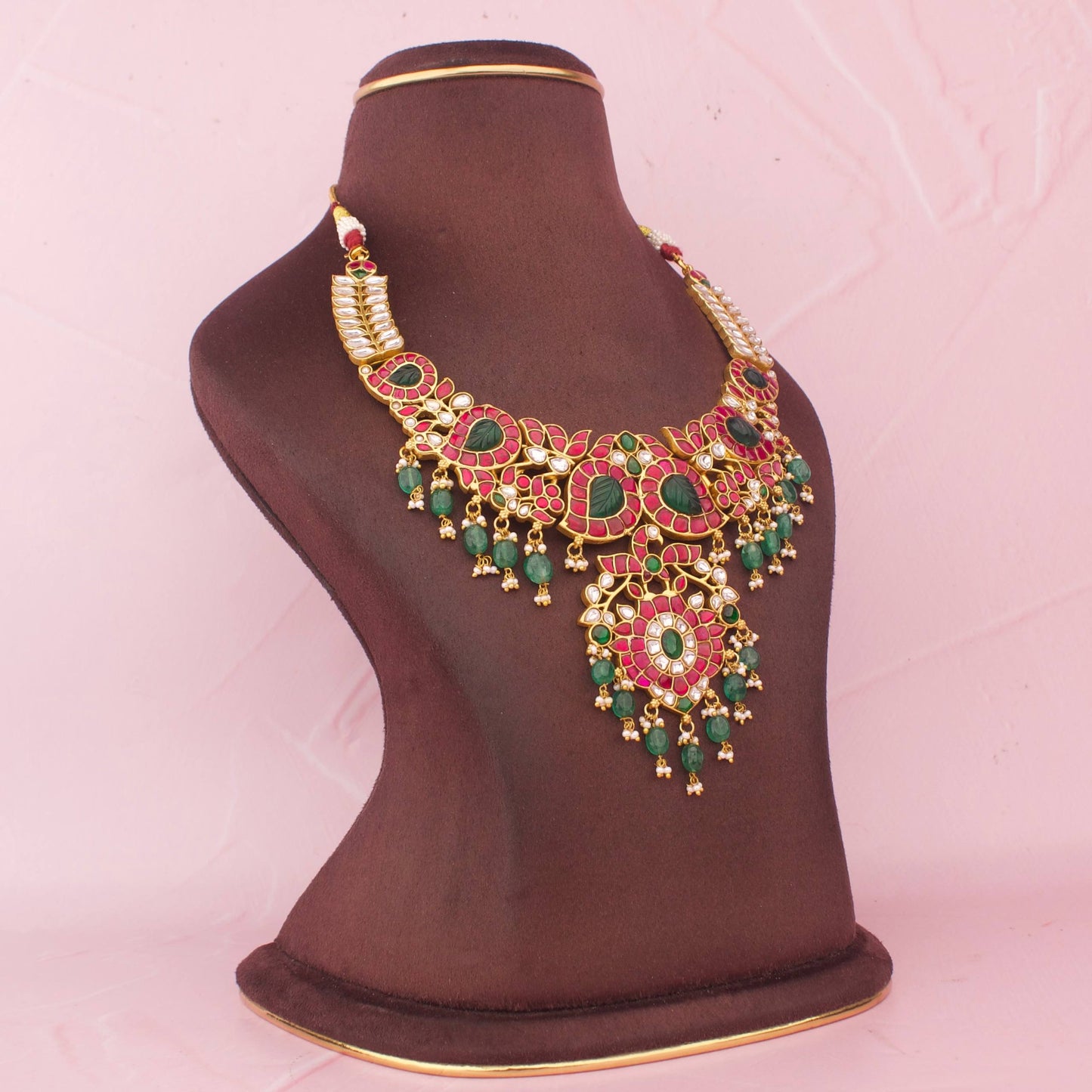 Unique Mango Design Jadau Kundan Necklace