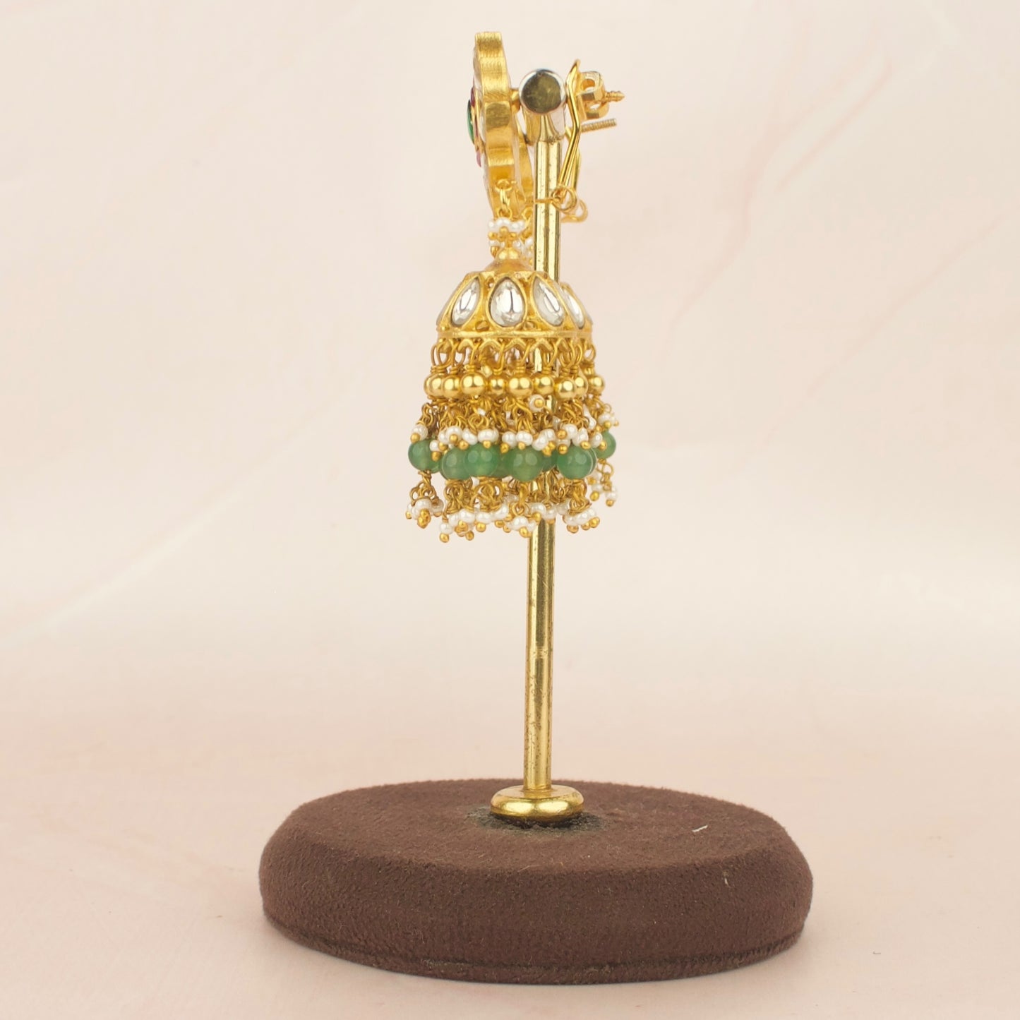 Grand Guttapusalu Jadau Kundan Jhumki Earrings