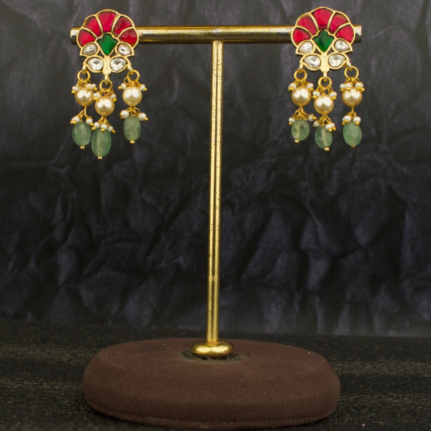 Dazzling Design Jadau Kundan Hangings Earrings