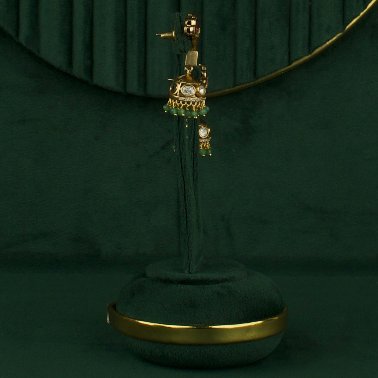 Graceful Sleek Butta ChandBali Design Polki Victorian Necklace Seth