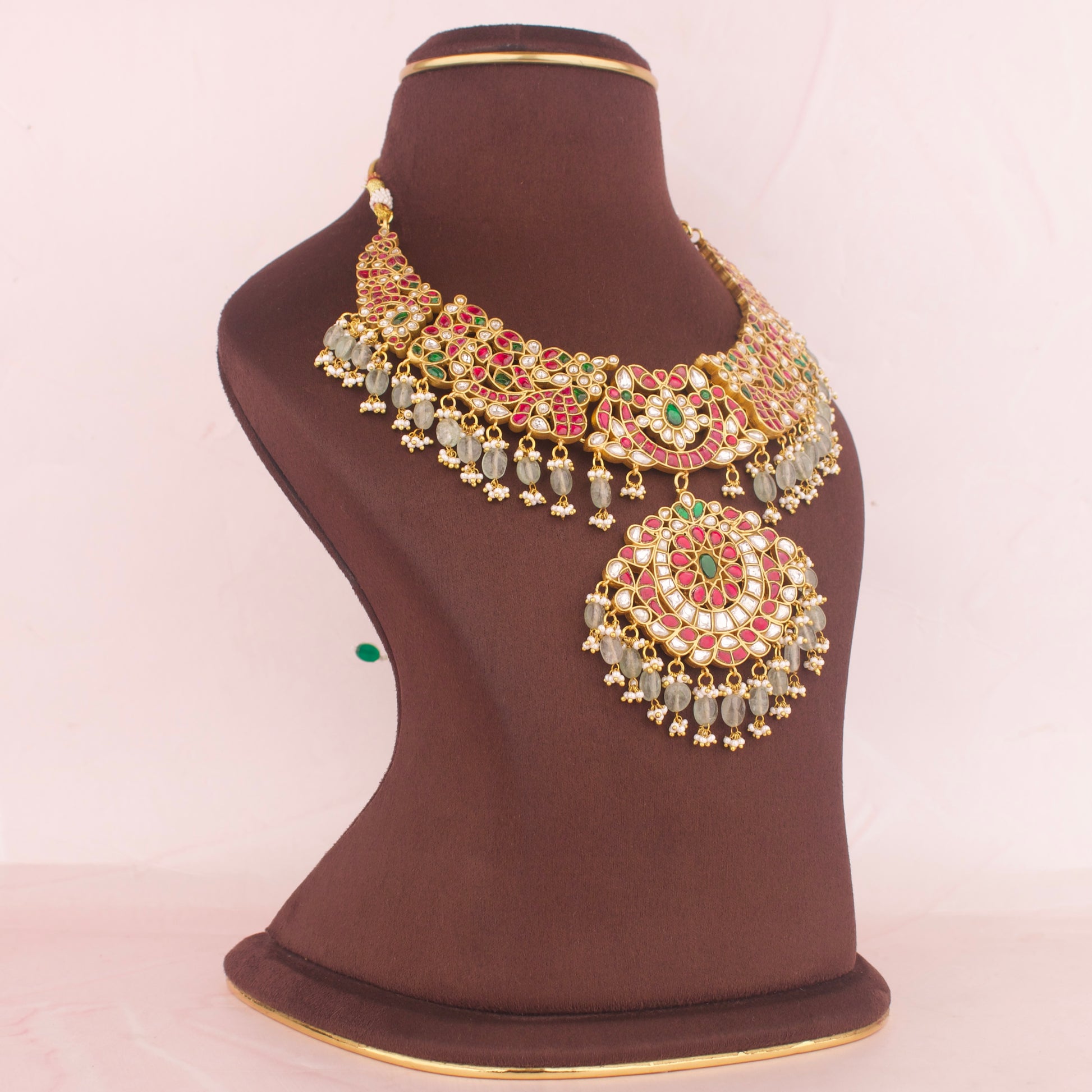 Traditional Jadau Kundan Work Necklace - DULHAN JEWELS