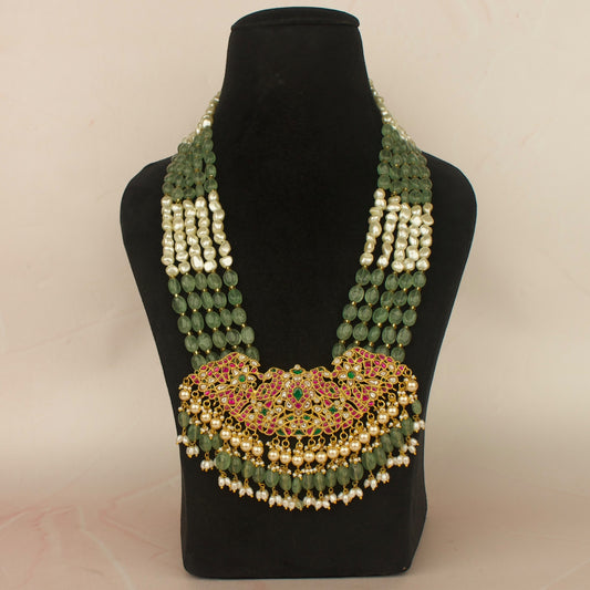 Jadau Kundan Beads Pearl Haram