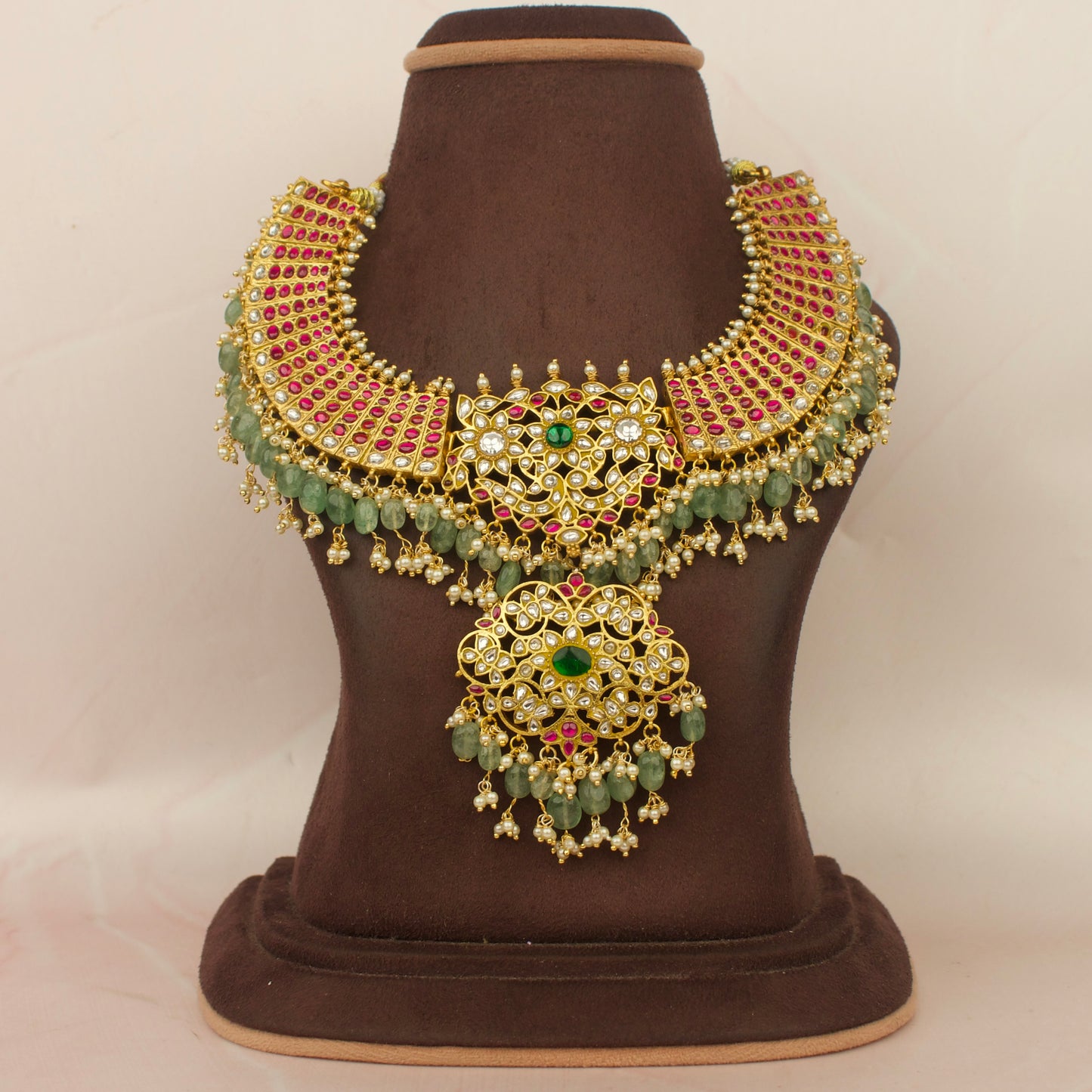 Opulent Grandeur Jadau Kundan Bridal Necklace