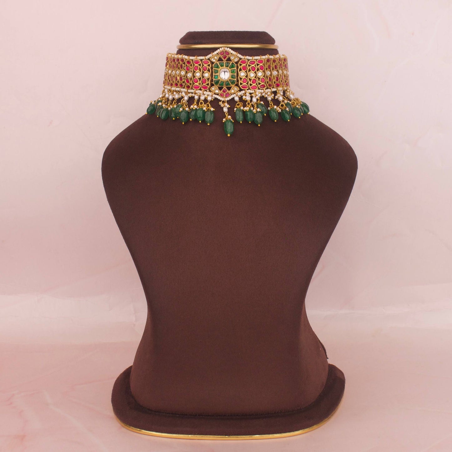 Exquisite Bridal Jadau Kundan Neck Cover Choker