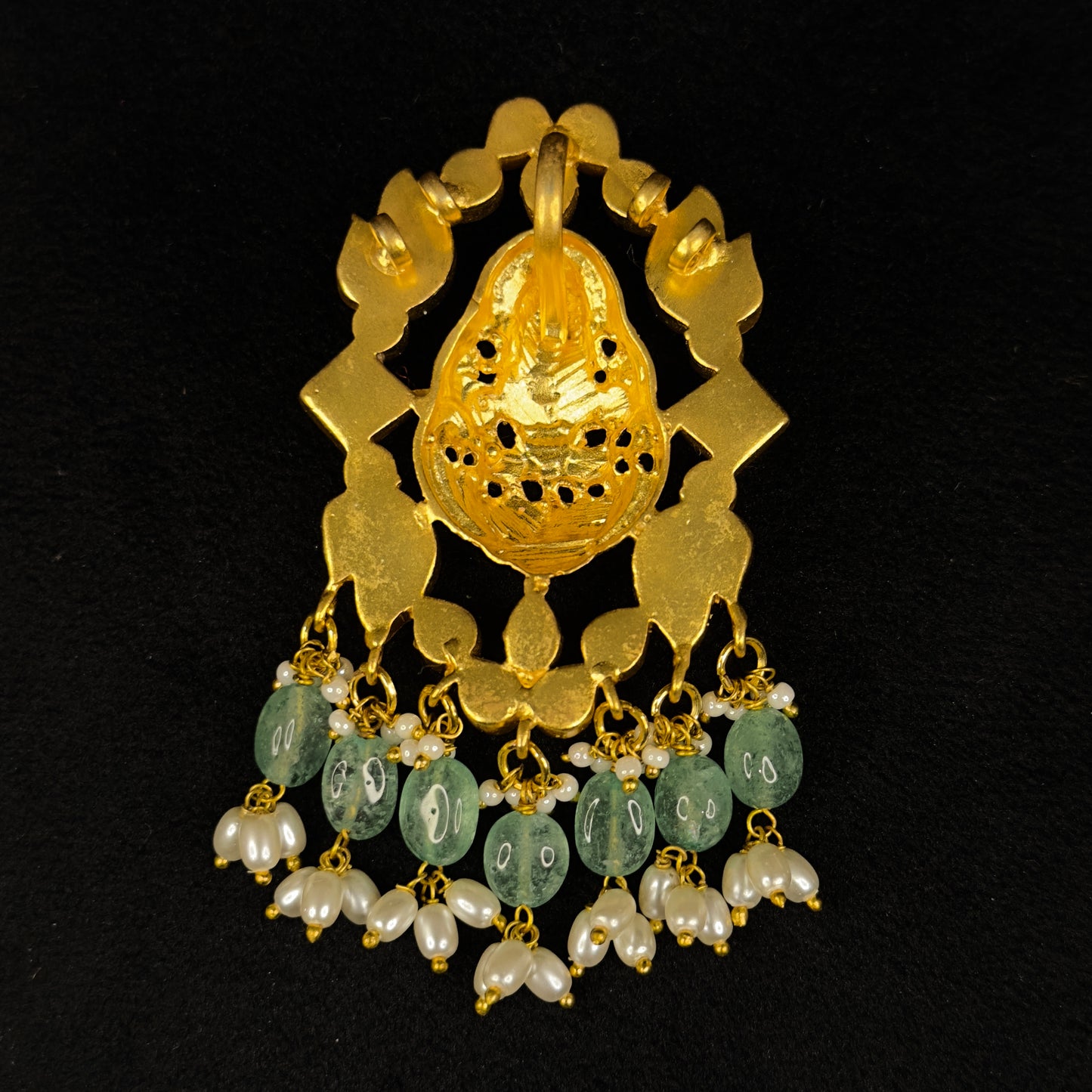 Divine Goddess Lakshmi Jadau Kundan Pendant