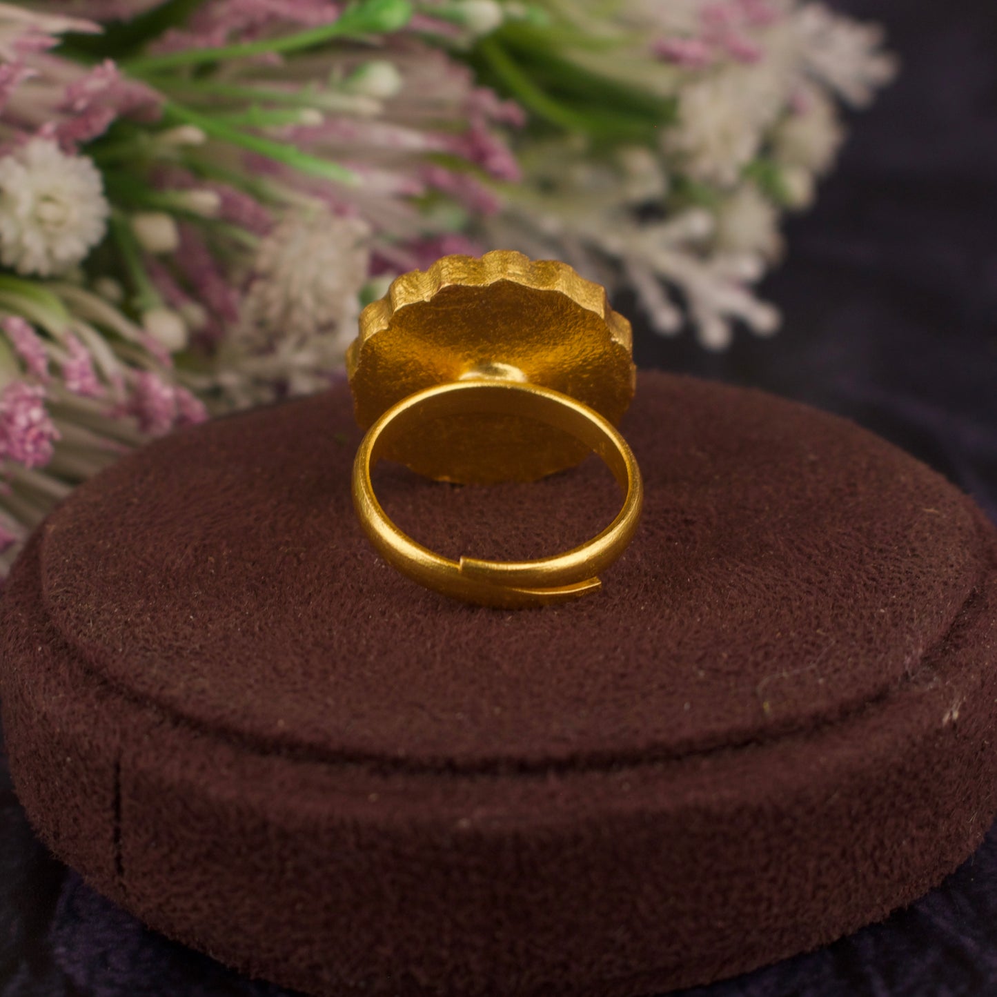 Classic Jadau Kundan Finger Ring - DULHAN JEWELS