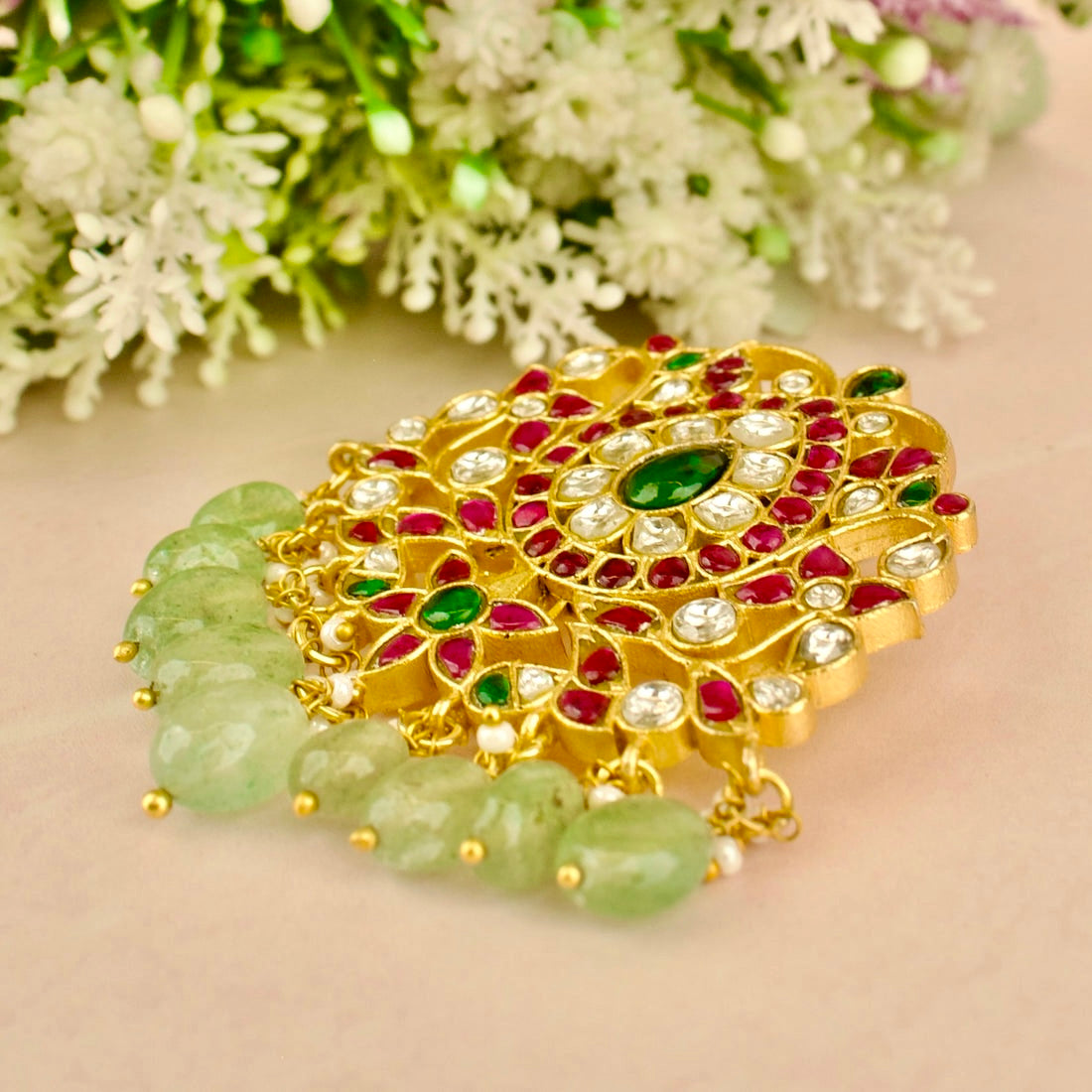 Grand intricate Design Jadau Kundan Locket