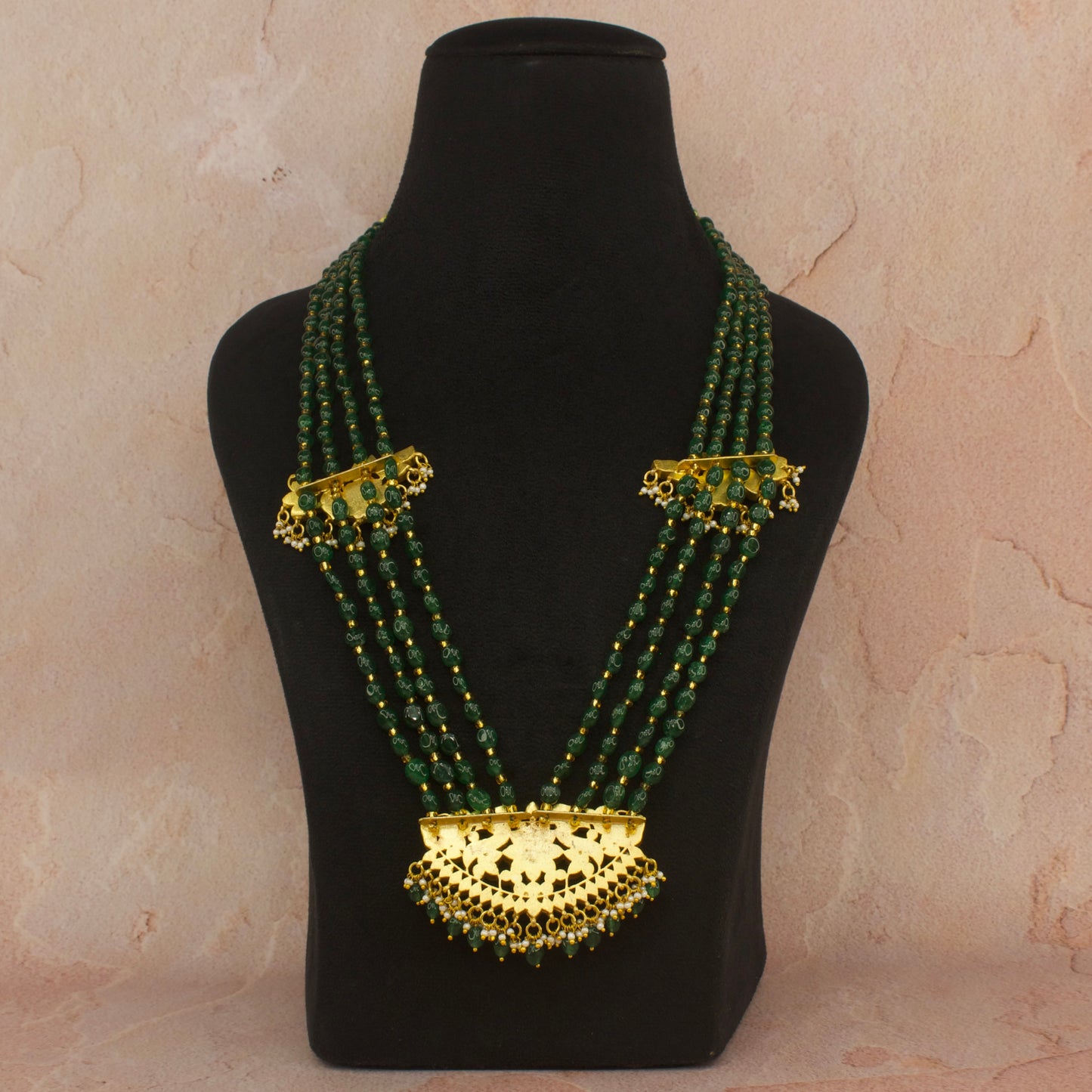 Bridal Wear Jadau Kundan Beads Mala