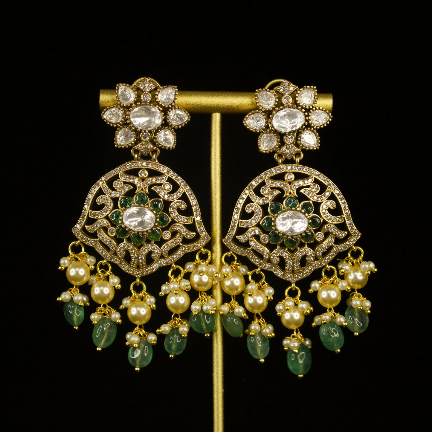 Two-Step Diamond Victorian Necklace Set