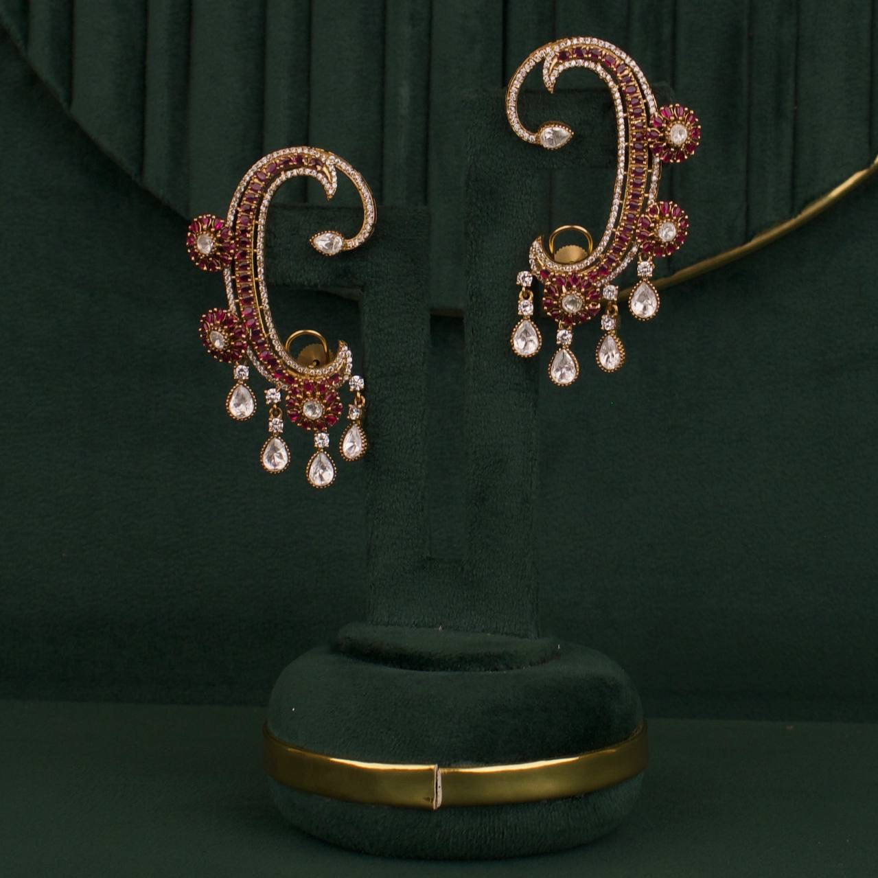 Trending Victorian Polki Full jaan / Earcuff Earrings