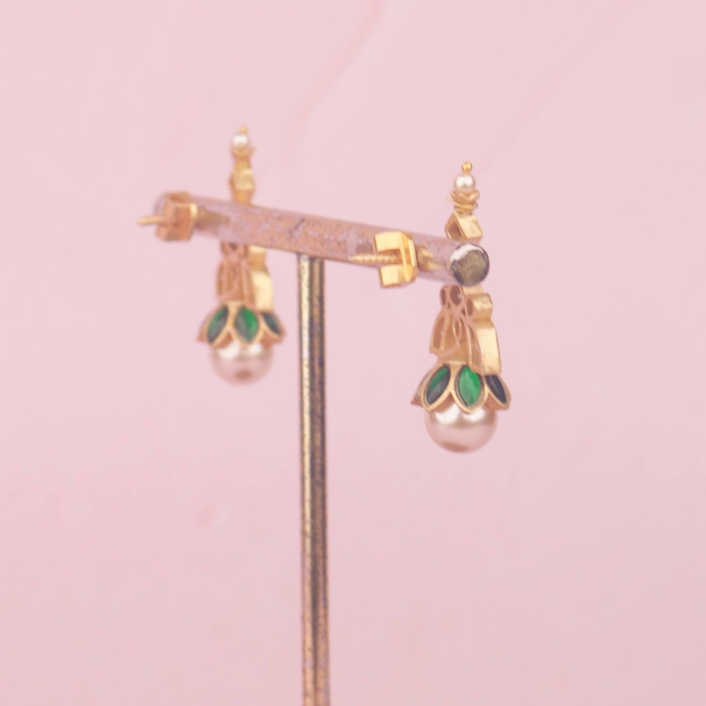 View 6 of Fresh Water Pearls Mala With Matching Earrings - Authentic Bridal Collection | Dulhan Jewels