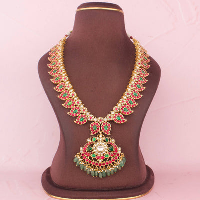 Exclusive Jadau Kundan Reversible 2 In 1 Mango Harm
