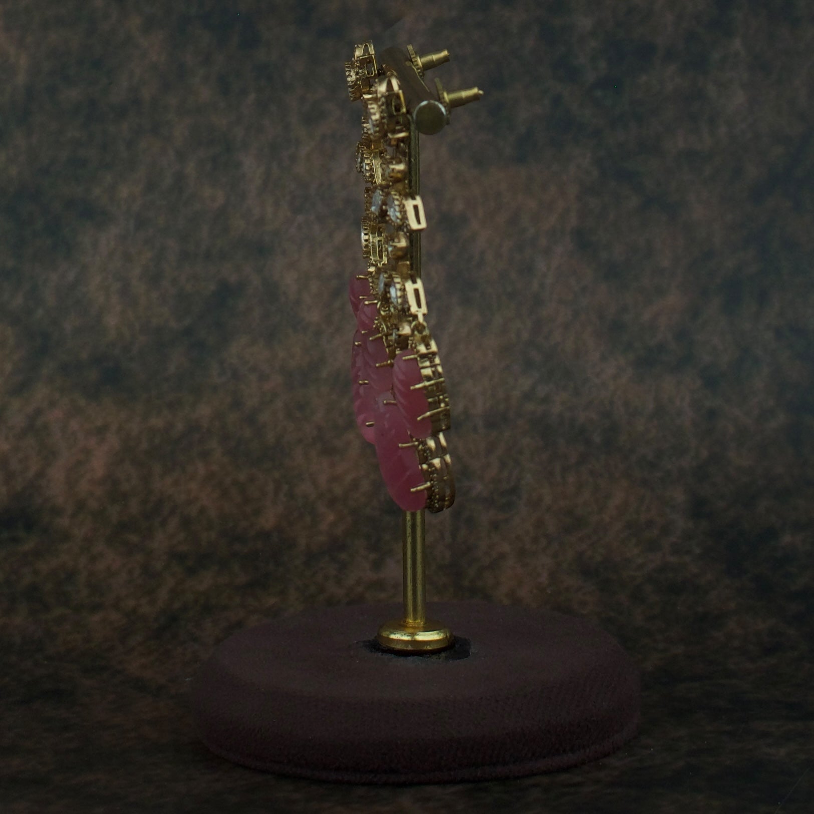 Regal Victorian Polki Drop Earrings