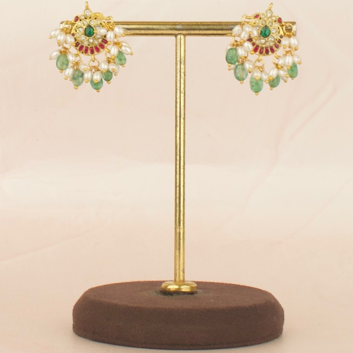 Classic Design Jadau Kundan Nan-tad with matching earrings