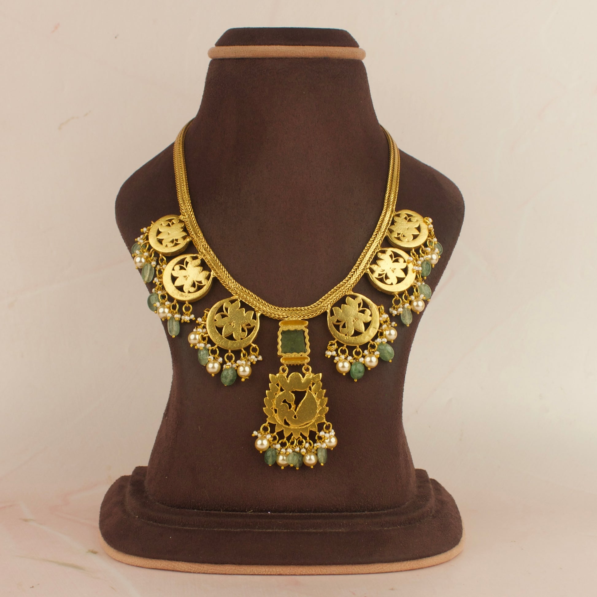 Floral Radiance Nantad Necklace with Kundan and Enamel Detailing