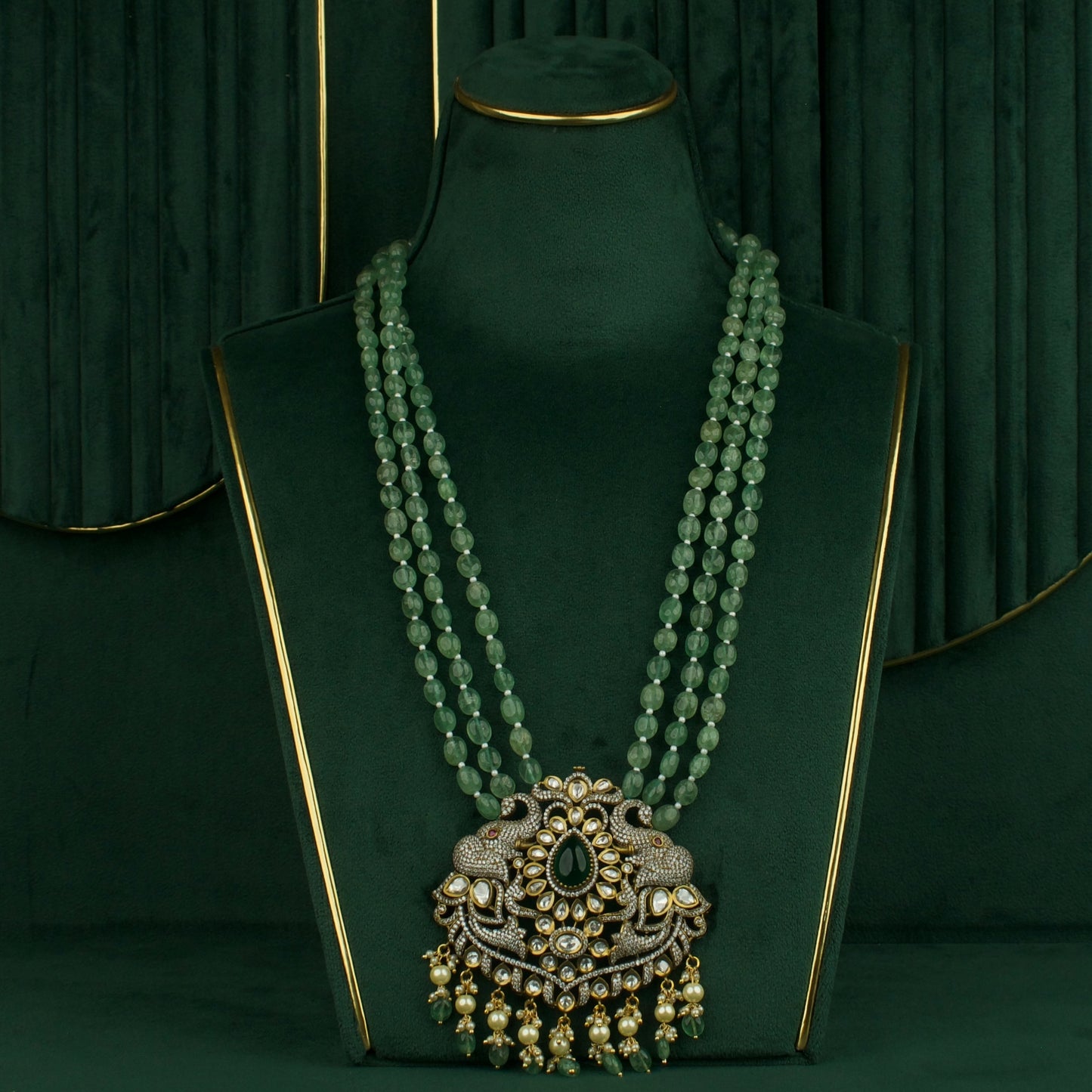 Victorian Beads Maala (DJVBM26084) - DULHAN JEWELS