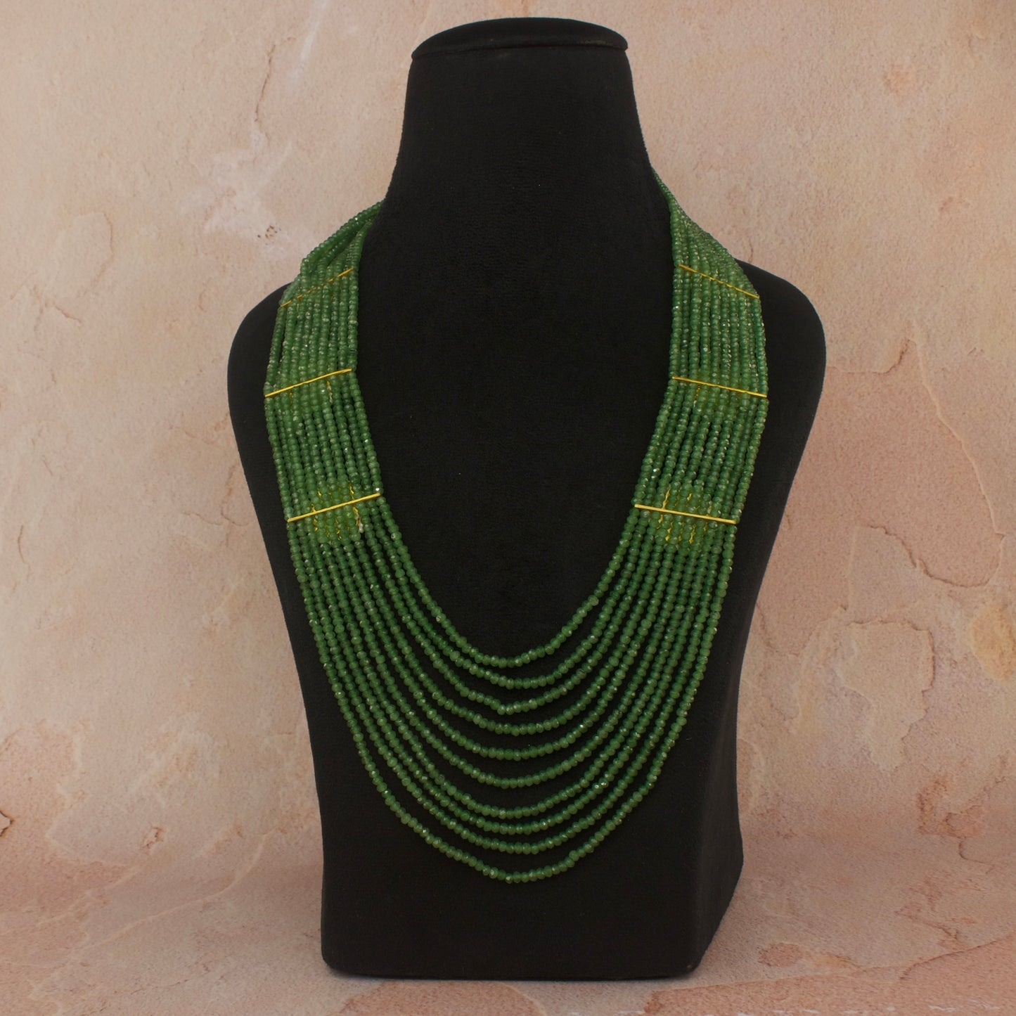 Bridal Jadau Kundan Side Locket Beads Mala