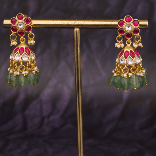 Elegant Designer Jadau Kundan Earrings – Royal Bridal Look