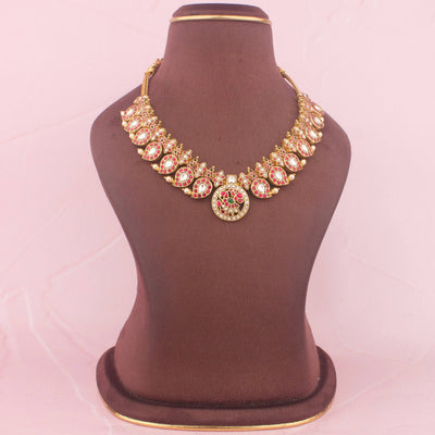 Elegant Jadau Kundan Short Mango Haram
