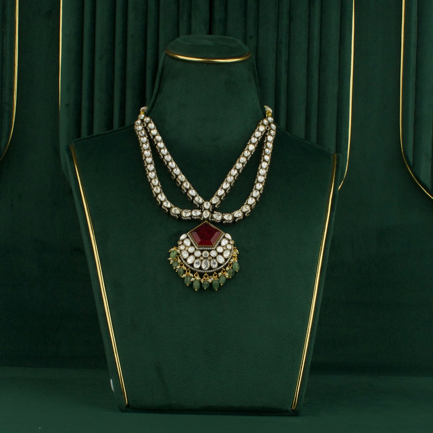 Alluring Two-Line Victorian Necklace Set