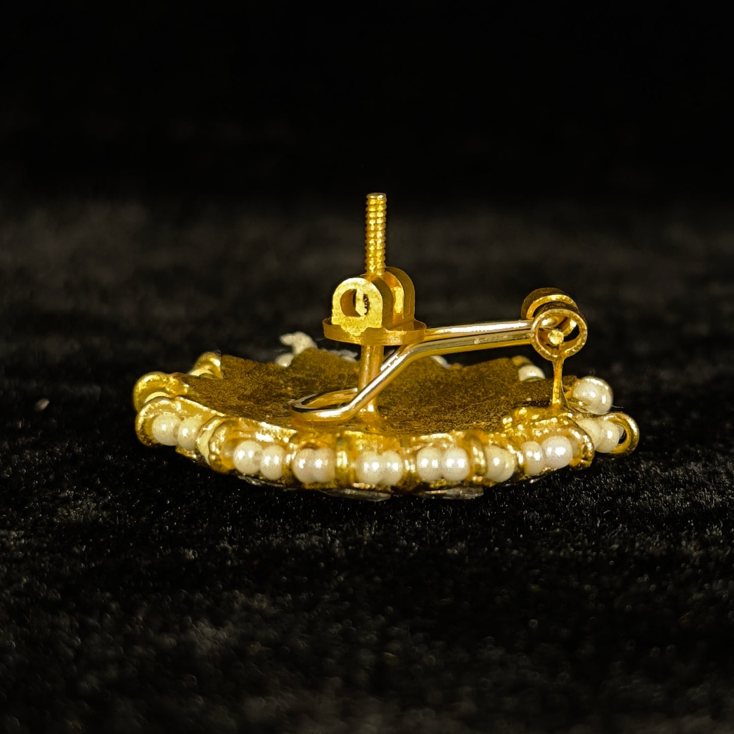 Jadau Kundan Studs (DJST34336) by DULHAN JEWELS