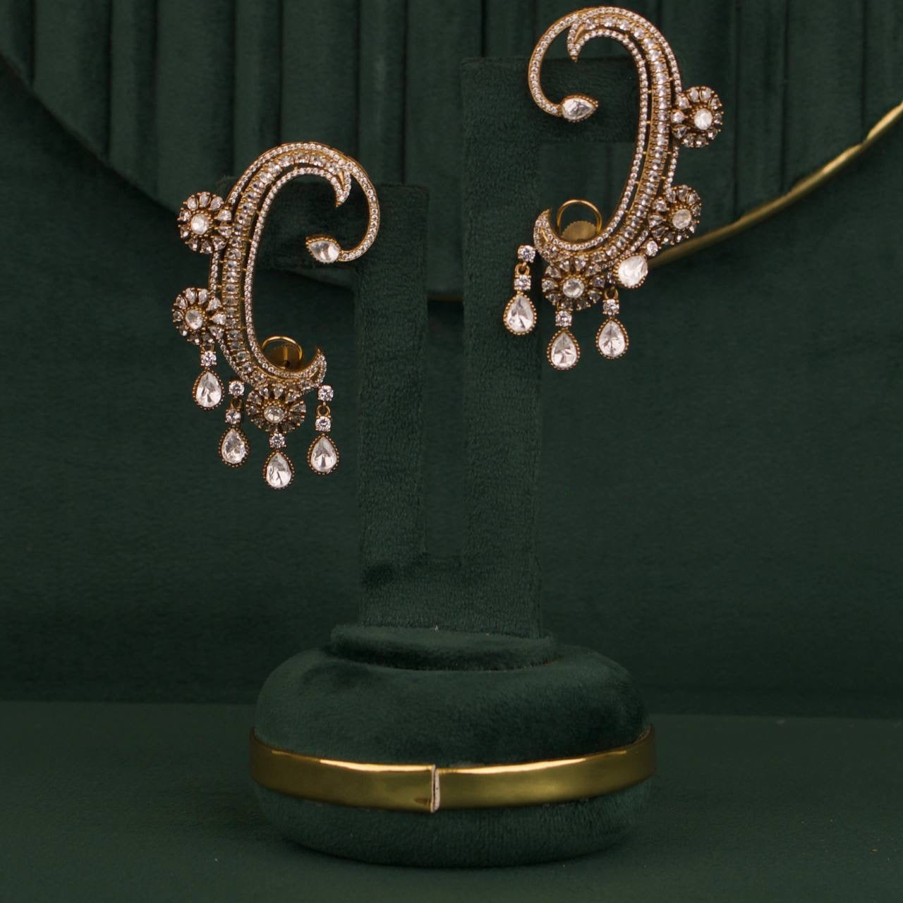 Trending Victorian Polki Full jaan / Earcuff Earrings