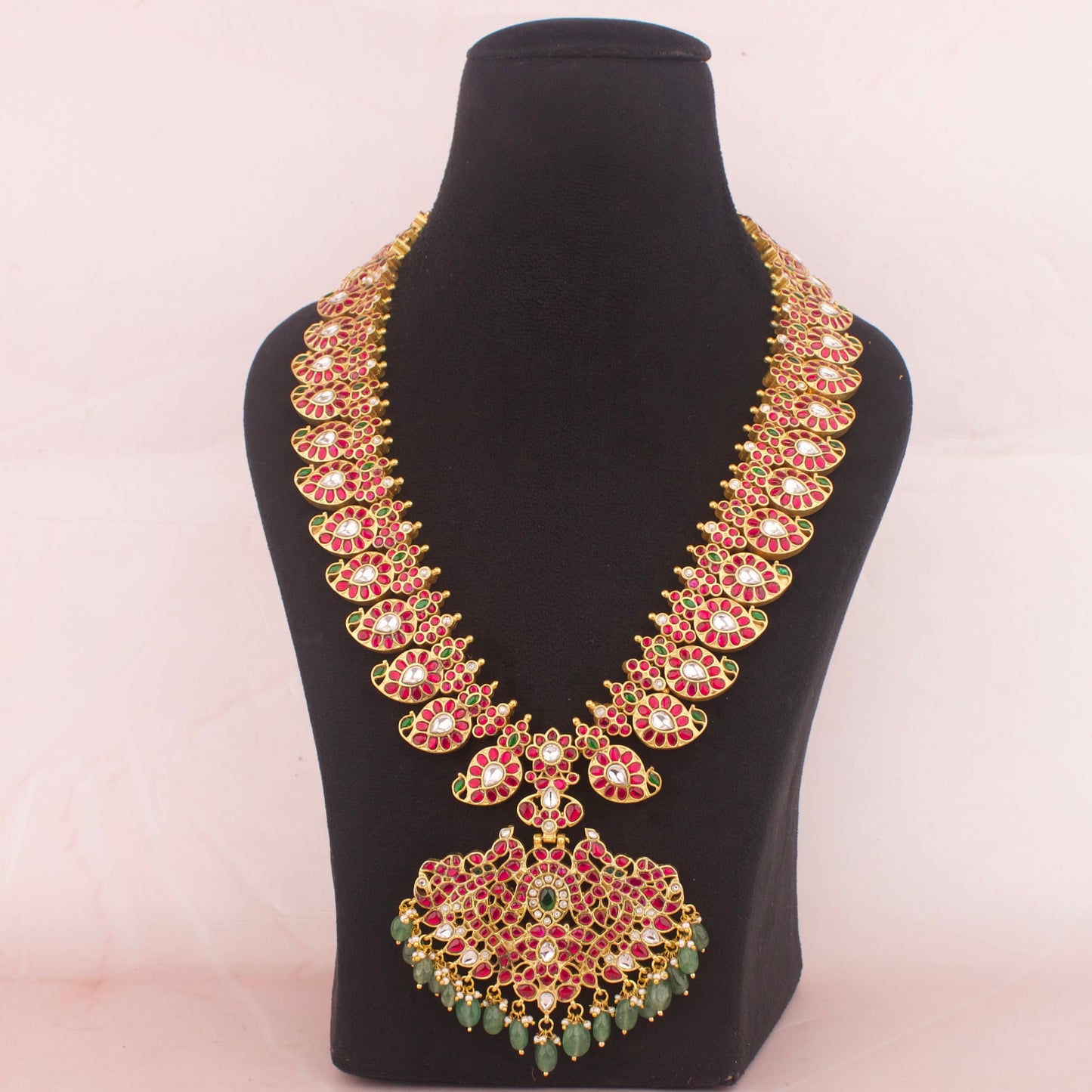 Bridal South-Indian Jadau Kundan Reversible 2 in 1 Mango Haram