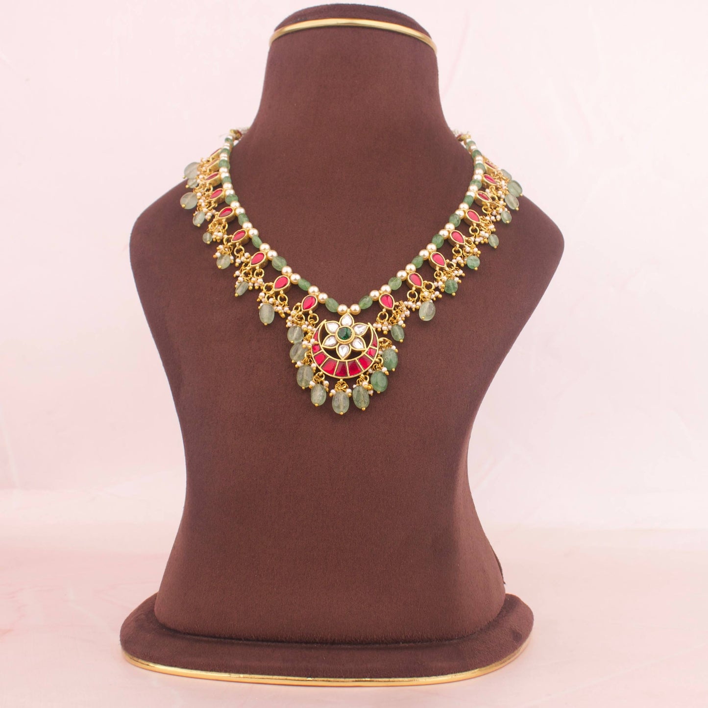 Designer Party Wear Jadau Kundan Necklace – Glamorous Edition