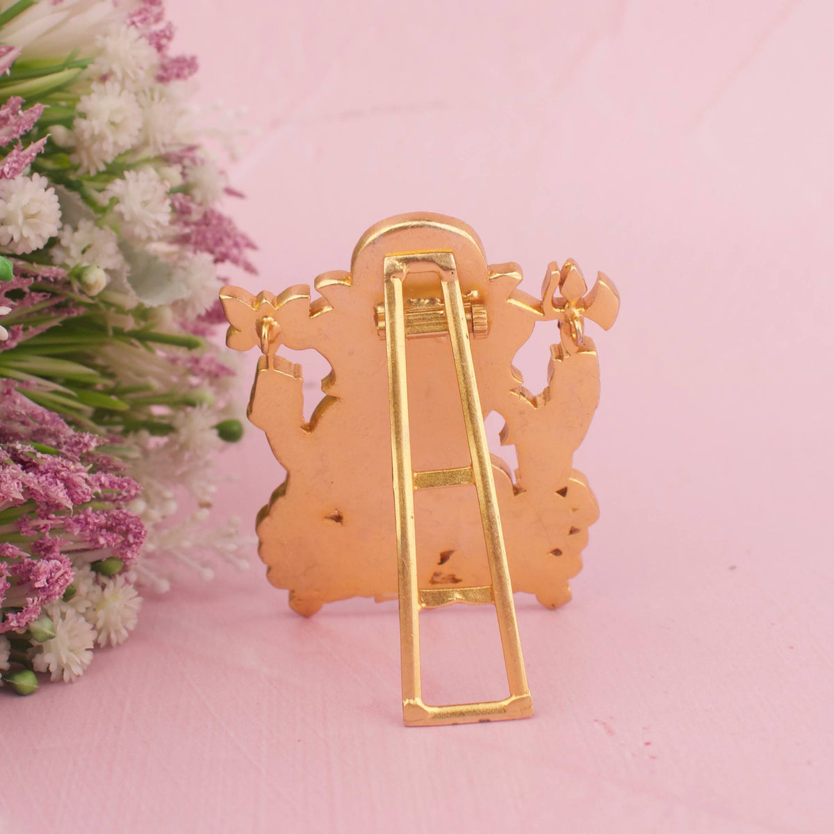 Royal Jadau Kundan Ganesh pendant / Stand - Alternate View 1