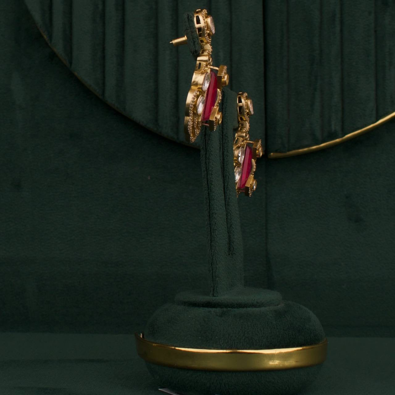 Premium Victorian Choker Set With Matching Earrings