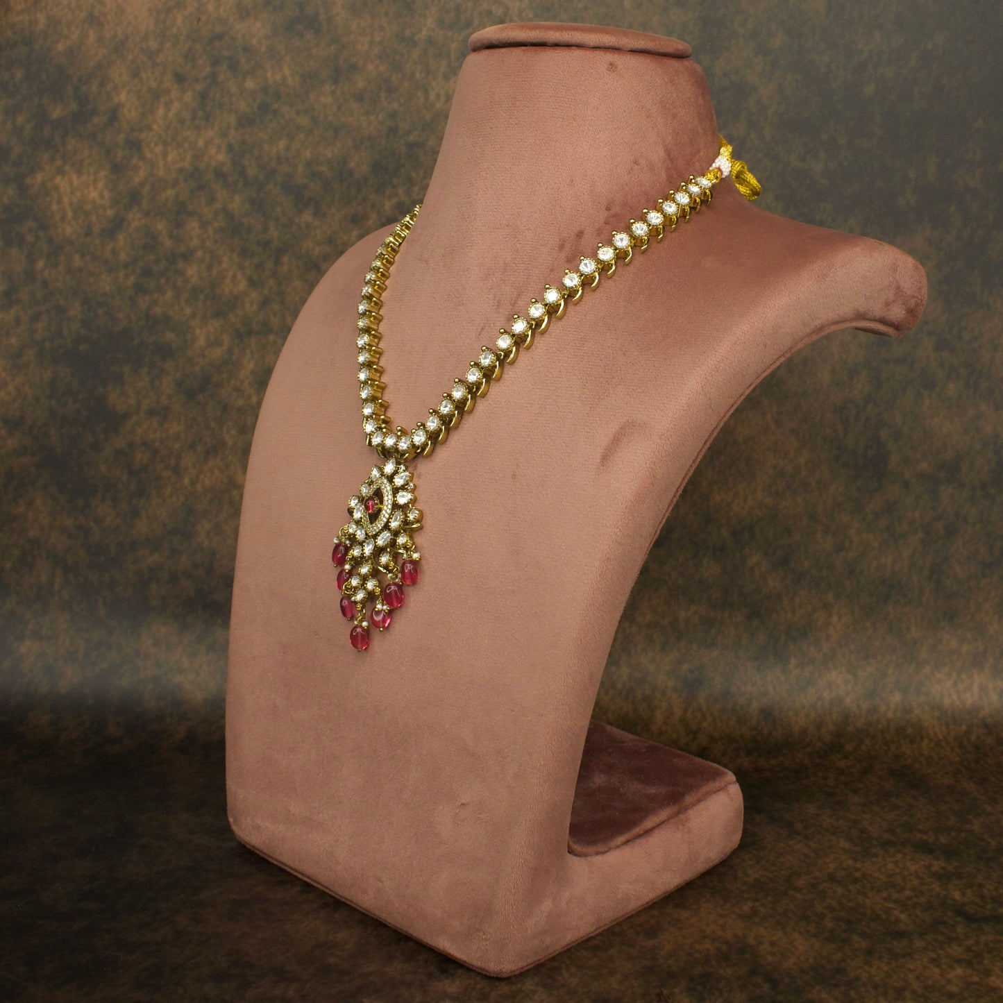 Victorian AD Necklace with push back earrings